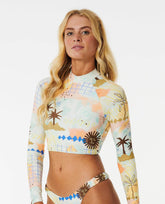 SUN CLUB CROPPED RASHGUARD - Rip Curl